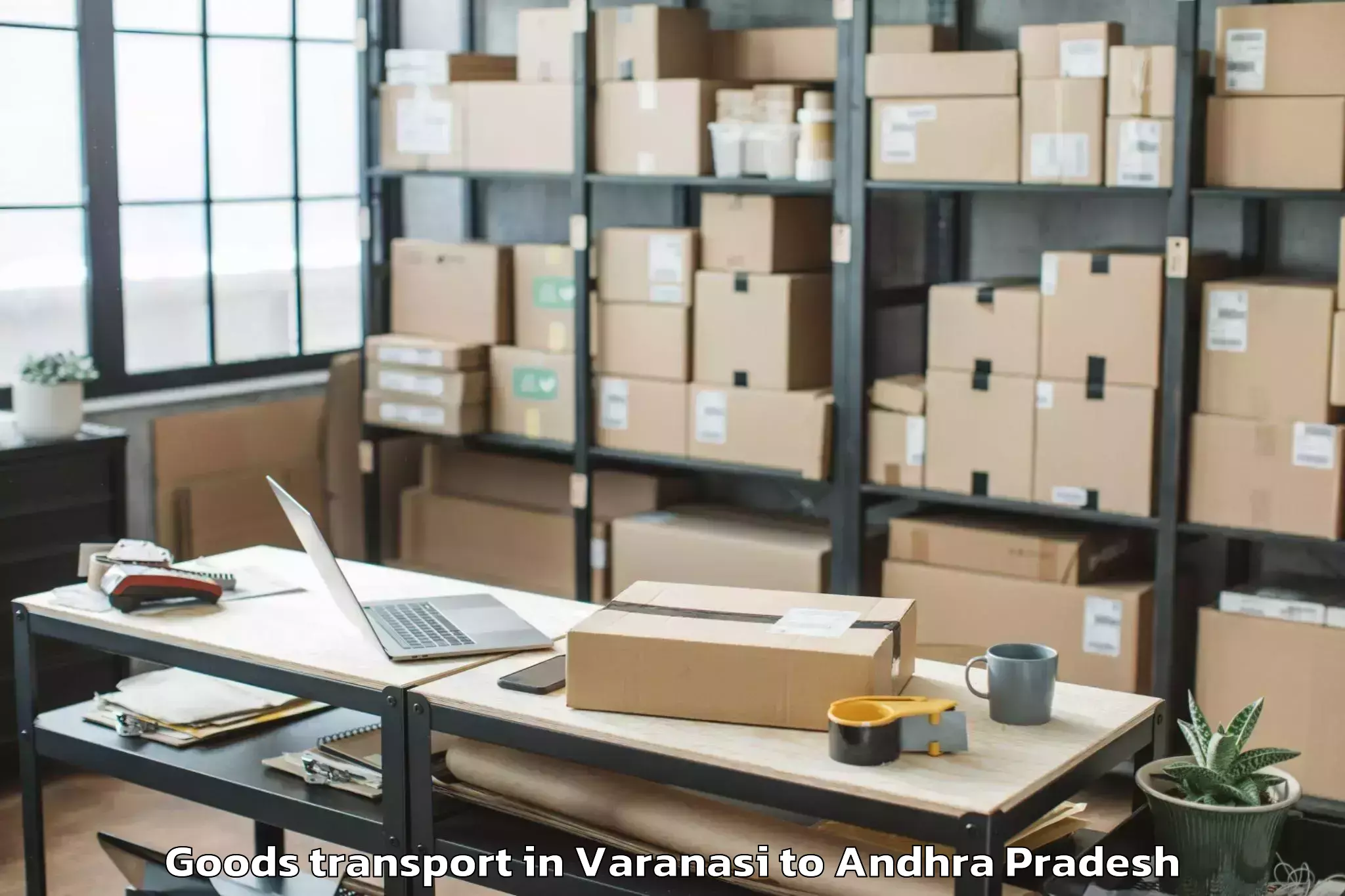 Get Varanasi to K L University Vaddeswaram Goods Transport